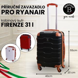 ✨ PŘÍRUČNÍ ELEGANCE DO OBLAK! ✨ Kabinový kufr BERTOO FIRENZE 31 l je přesně to, co potřebuješ pro pohodlné cestování s ✈️...